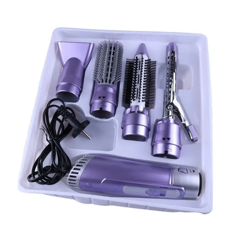 4 in 1 Multifunction Hair Dryer Curler Straightener Comb Brush Styling Tools Drop 241118
