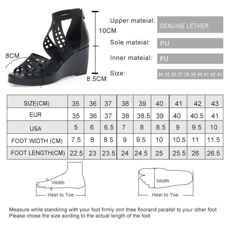 AIYUQI Women's Sandals Wedge Fashion Roman Sandals Women High Heel Rhinestone Fishmouth Women's Summer Sandals