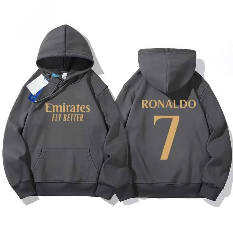 Men's Hoodies Sweatshirts Mens long sleeved hoodie size 7 Ronaldo print trend motorcycle sports bike hoodie motorcycle enthusiast casual sportswe