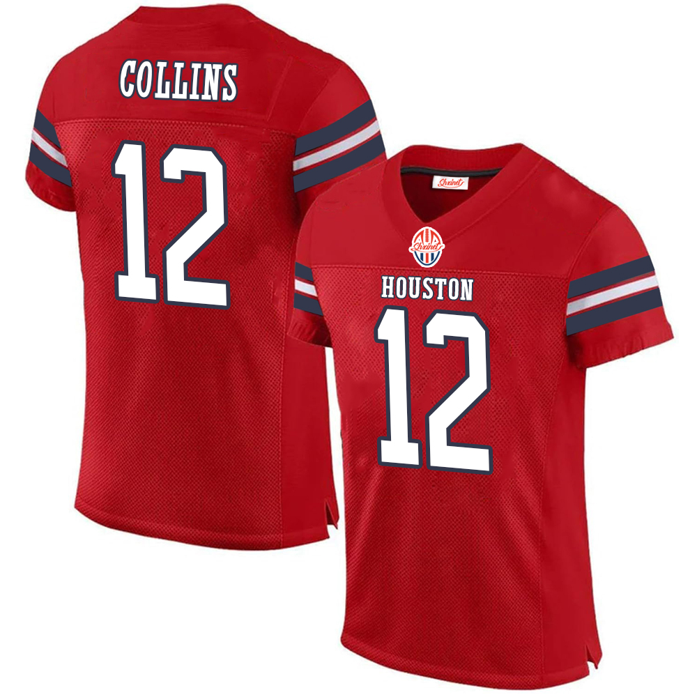 COLLINS,NICO#12 PIERCE,DAMEON#31 STROUD,C J#7 This baseball uniform is a quick-drying custom-made sportswear for teenagers and adults to participate i