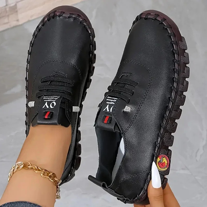 Sneakers 2025 New Spring Summer Loafers Soft-soled Roman Breathable Outdoor Retro Plus Size Single Shoes For Women