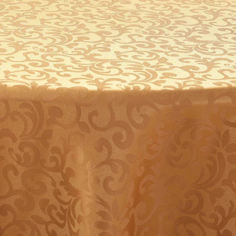 Thickened Jacquard Table Cover Conference Wedding Banquet Pleated Skirt Hem Tablecloth Hotel Anti Slip Dustproof Desktop 19.9