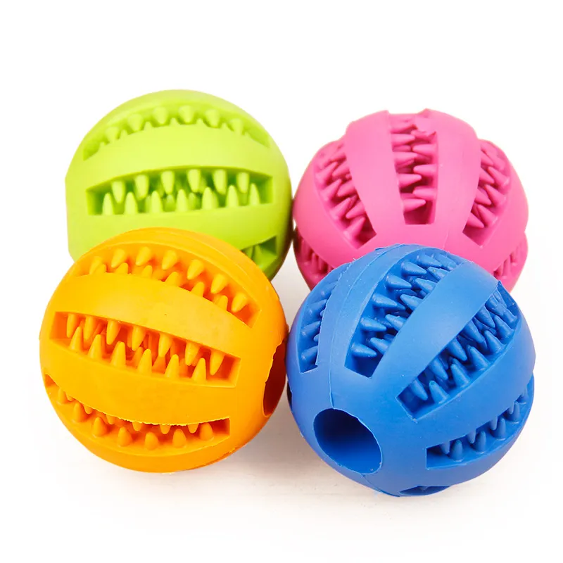 free shipping Rubber Chew Ball Dog Toys Training Toy Toothbrush Chews Food Balls Pet Product