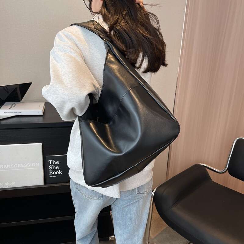 Large Capacity Spring Vintage New Casual Commuting College Student Class Shoulder Tote Bag For Women B1