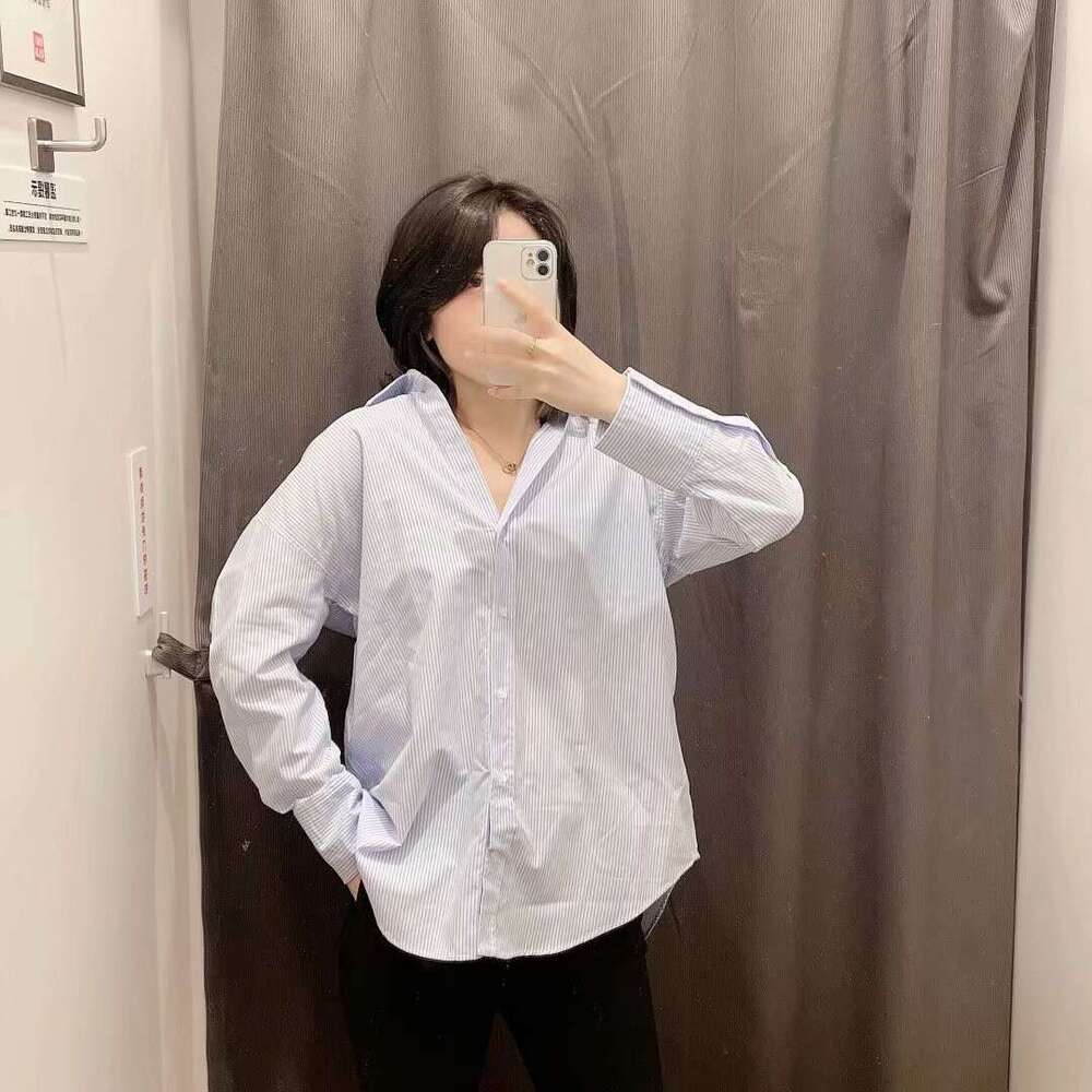 Autumn Product Women's European and American Style Street Fashion Urban Leisure Multi color Pop Shirt w025 8142 2024 Versatile New Trendy Clothin