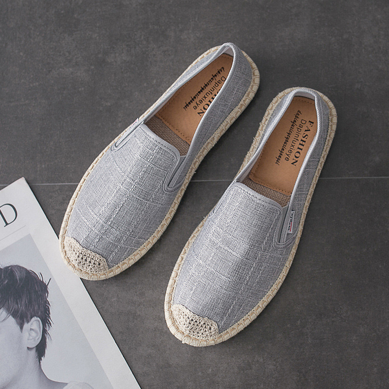 Loafers Male Espadrilles For Summer Breathable Canvas Men Fashion Soft Slip On Mens Shoes Casual Hemp New Wrap899 2f9a s