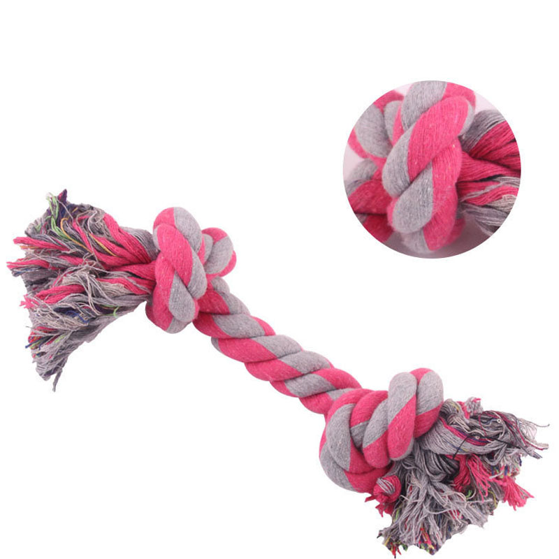 Dog Toy Cotton Rope Set with Colored Knots Cat and Dog Bite Resistance and Relaxation Toy Set