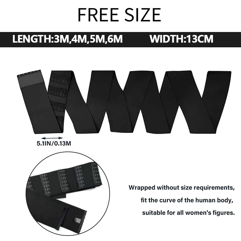 Buckle Snatched Waist Trainer Bandage Wrap Tummy Control Shapewear Corset Body Shaper Abdomen Reducing Compression Belt 241121