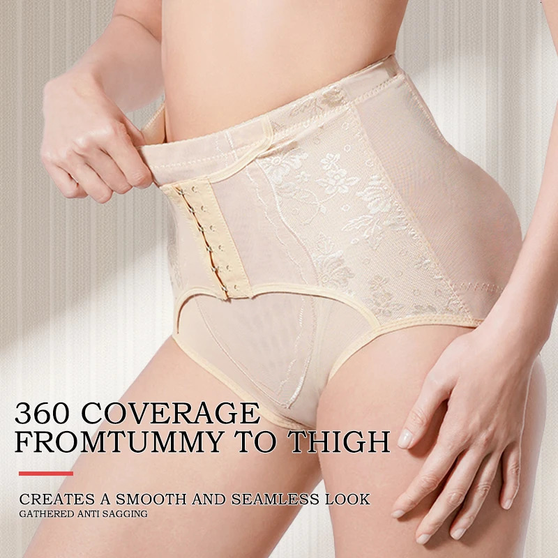 Butt Lifter Panties High Waist Tummy Control Body Shaper Cincher Panty Girdle Shapewear Underwear 241121