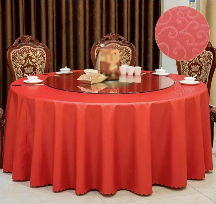 Dining Room Table Cloth Hotel Big Round Tablecloth Thick Multicolor Printed Waterproof Oil Resistant Party Tables Cover 22