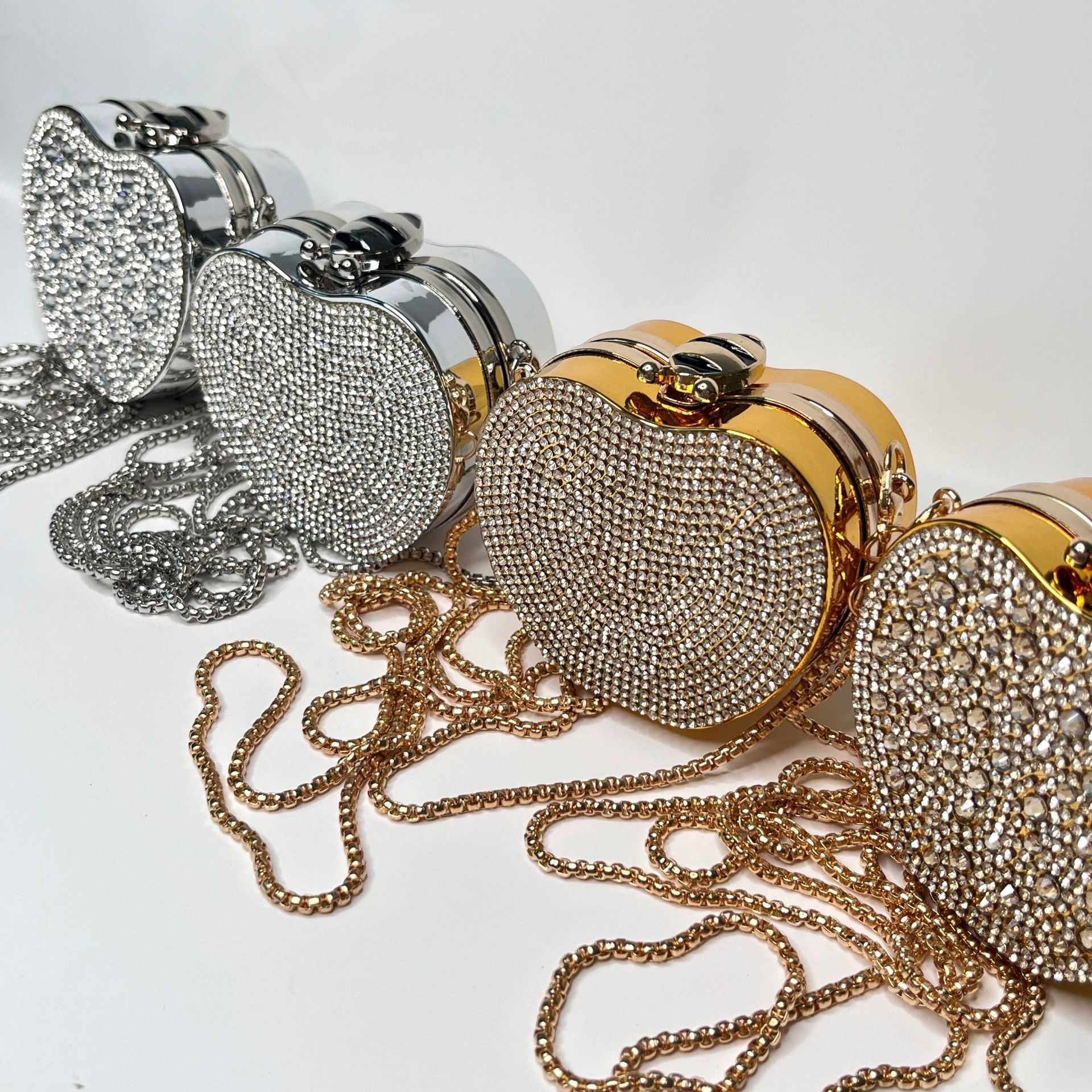 Personalized Mini Full Diamond Acrylic Round Cake Small Bag Fashionable and Versatile Diagonal Cross Accessories Trend 241202