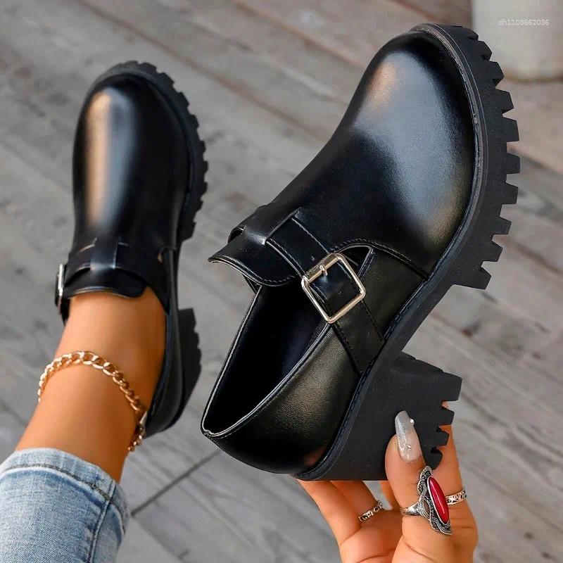 Dress Shoes High Heels Platform Goth Chain Women Punk Designer Autumn Fashion Sneakers Walking Casual Pumps