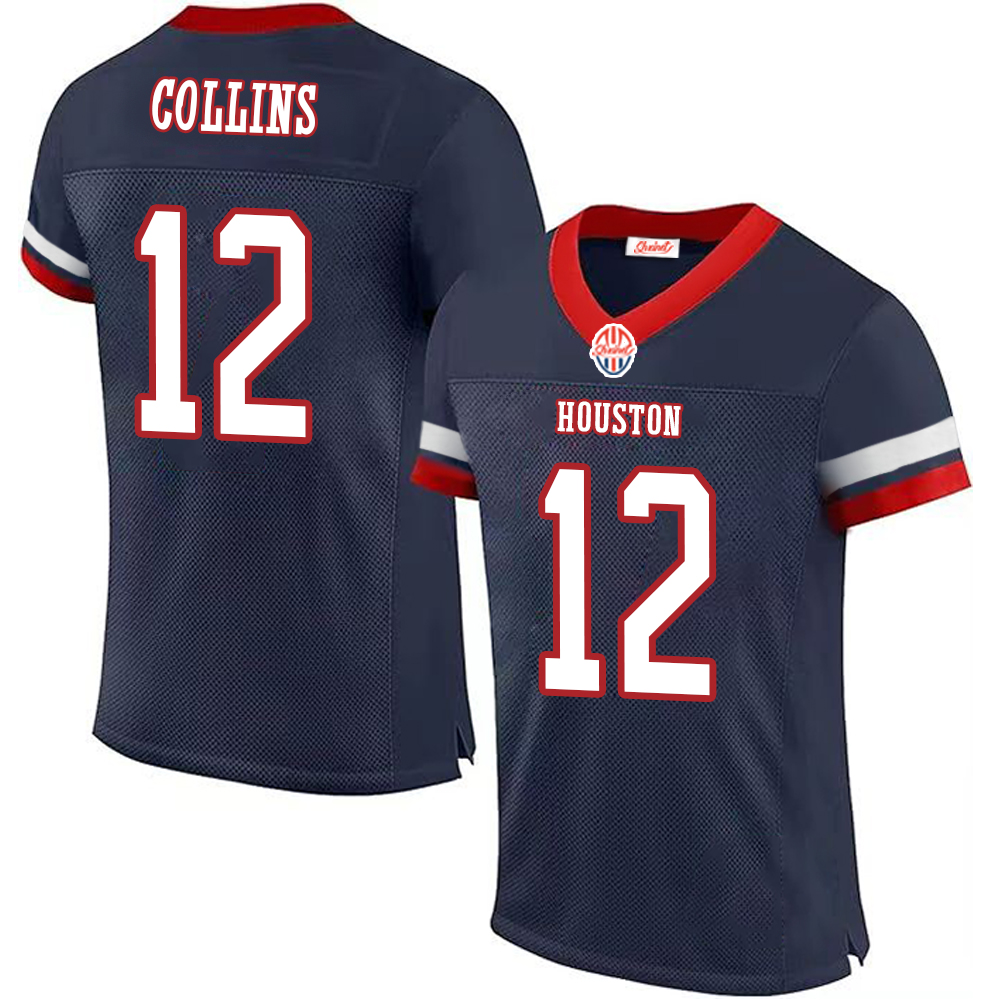COLLINS,NICO#12 PIERCE,DAMEON#31 STROUD,C J#7 This baseball uniform is a quick-drying custom-made sportswear for teenagers and adults to participate i