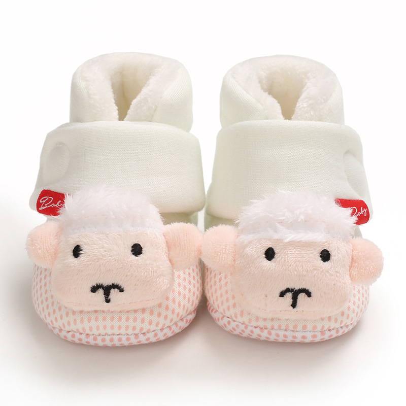 Infant Winter Shoes Toddler Cute Cartoon Cotton Warm Fluffy Baby Boots Shoes Cutefeet First Walker Shoes for Newborns