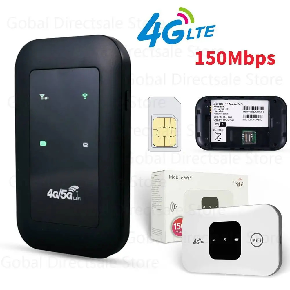 4G LTE wireless router portable 4G mobile WIFI router 150Mbps 3000mA pocket modem mobile WIFI spot with 3G/4G SIM card slot 241202