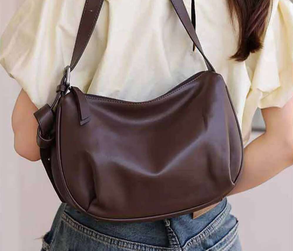 Motingsome Frist Layer Cowhide Handbag Women Saddle Purse Shoulder Fashion Satchel Lady Daily Bags Black Tote