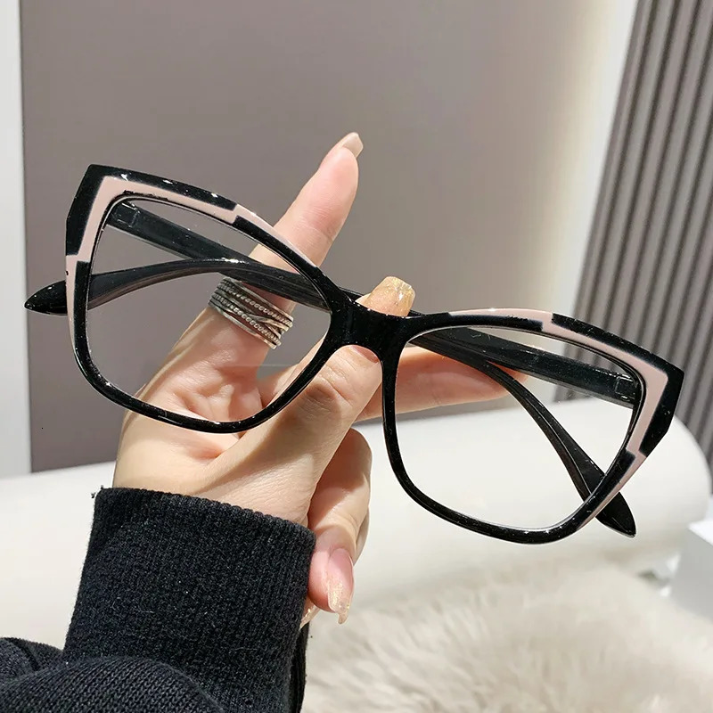 Womens optical glasses frame anti blue light blocking glasses Cats Eye womens fashion glasses 241202
