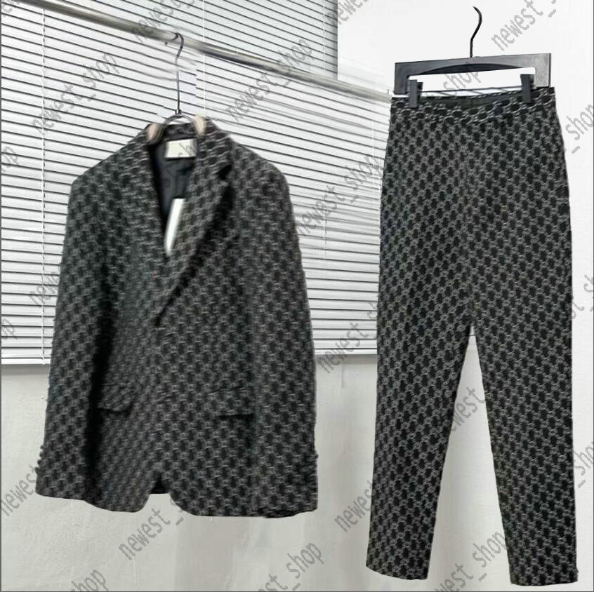 Mens Suits Blazers Western designer men Blazer autumn luxury outwear coat man Slim fit Double letter print dress suit pants XXXL