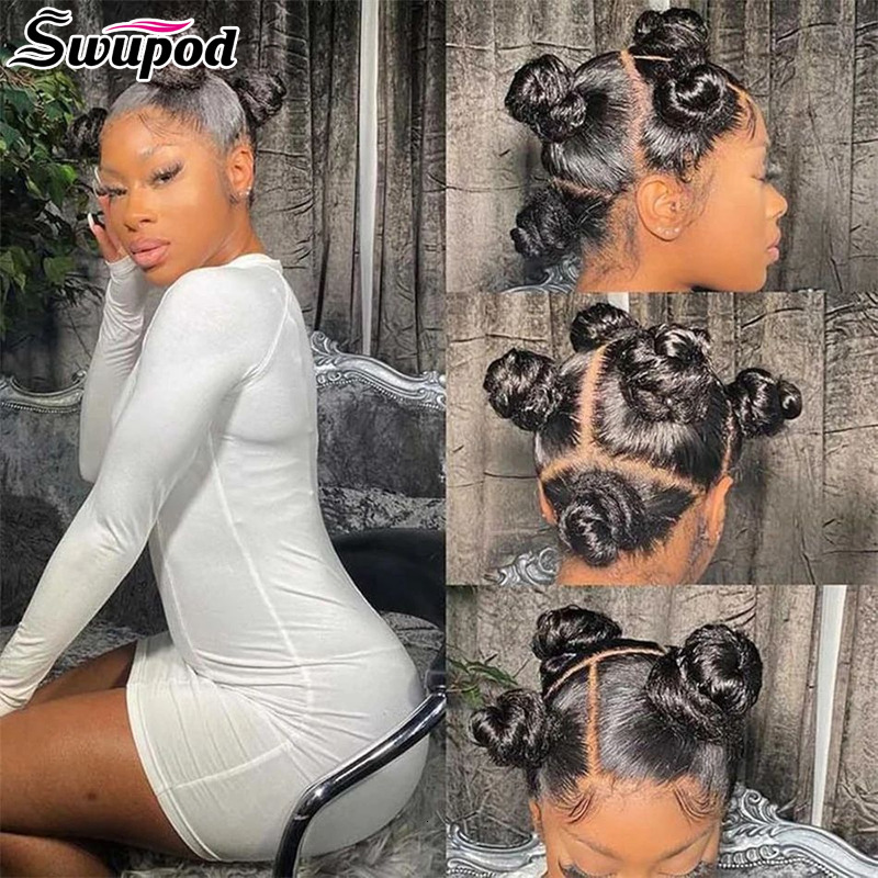 Iamvip 360 Full Hd Frontal Bone Straight 16 26 Inch Transparent Front Wigs For Women Human Hair Lace Closure Wig