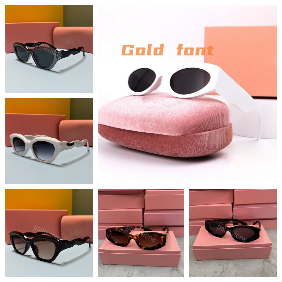 24ss Designer sunglasses Fashion glasses oval frame sunglass womens anti-radiation UV400 Polarized lenses mens retro eyeglasses With box
