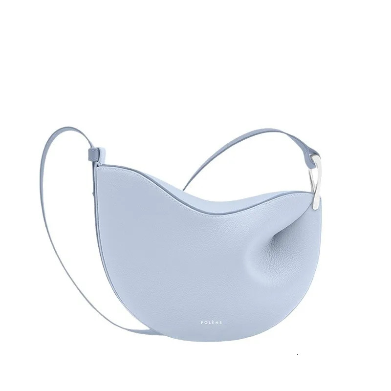 Fashionable Nichepolone Series Messenger Lychee Pattern Cow Leather Crossbody Bag Soft Shape Authentic Women's