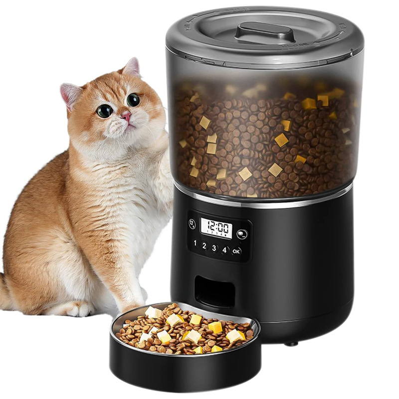 4L Smart Pet Feeder Wifi Control Timed Wet Dry Food Dispenser Separation Design Stainless Steel Bowl