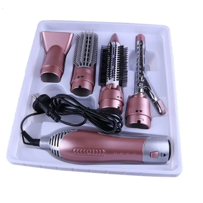 4 in 1 Multifunction Hair Dryer Curler Straightener Comb Brush Styling Tools Drop 241118