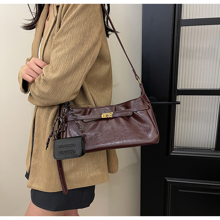 High End Small For Bags Handbags Women Autumn And Winter Versatile Crossbody Fashionable Single Shoulder Armpit Bag Trendy Designer