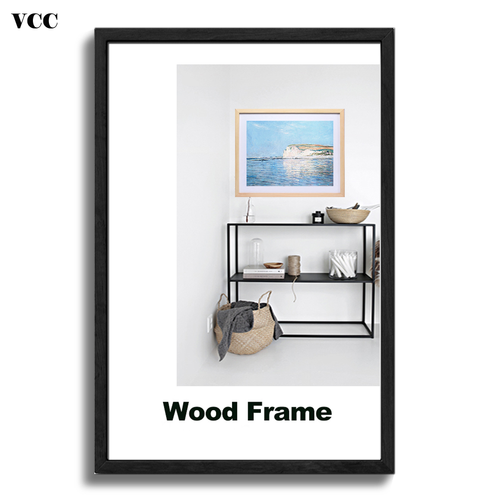 Nature Wooden Classic Picture A4 A3 30X40cm Plexiglass Include Poster Photo Frames For Wall Hanging Certificate Frame H260306