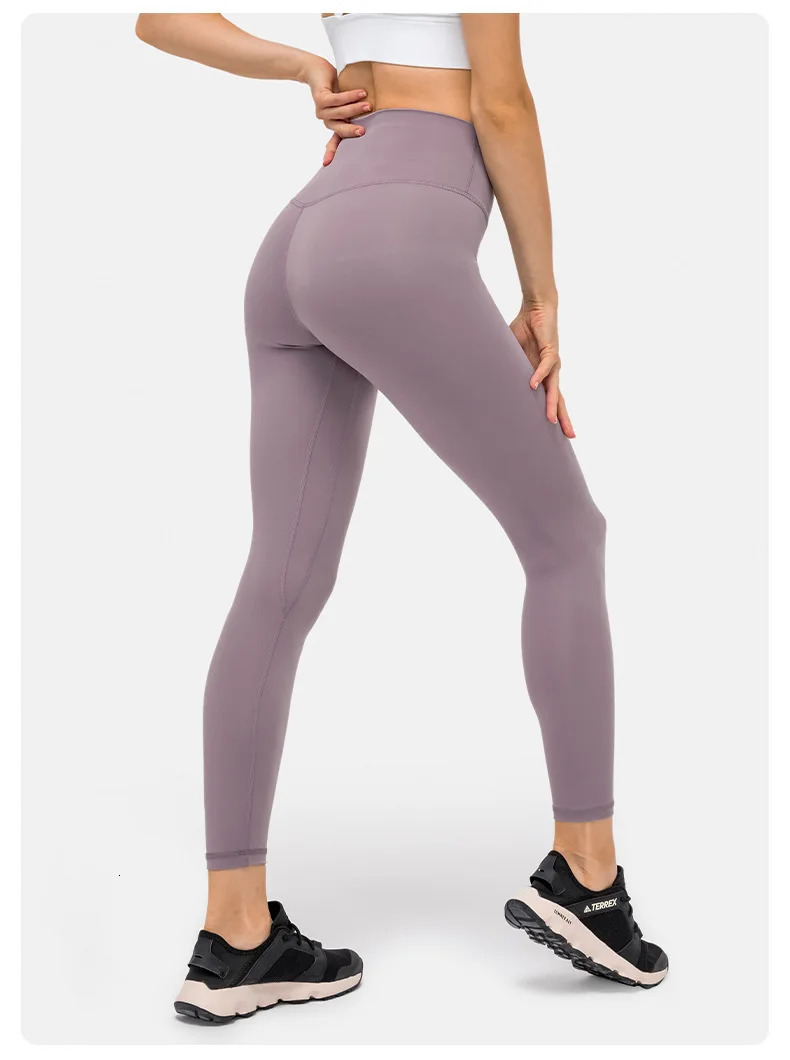 Womens 19 color pants with second skin sensation sports pants womens squat resistant 4-way stretch sports fitness leggings 241128