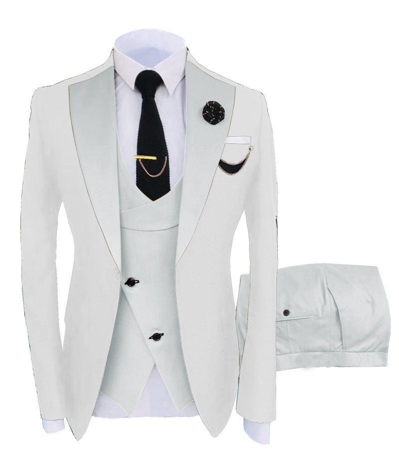 k891 Autumn floral suit jacket men's suit business casual texture suit men's new dress banquet