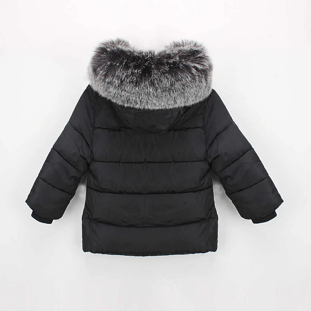 Hooded Parkas Infant Hooded Down Coat Baby Coat Warm Thick Jacket Toddler Down Jacket Kids Outfit L250814