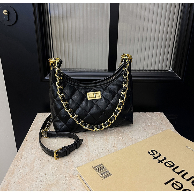 Lingge Small For Bags Handbags Women Autumn And Winter Versatile Crossbody Fashion Single Shoulder Armpit Dumpling Bag Designer