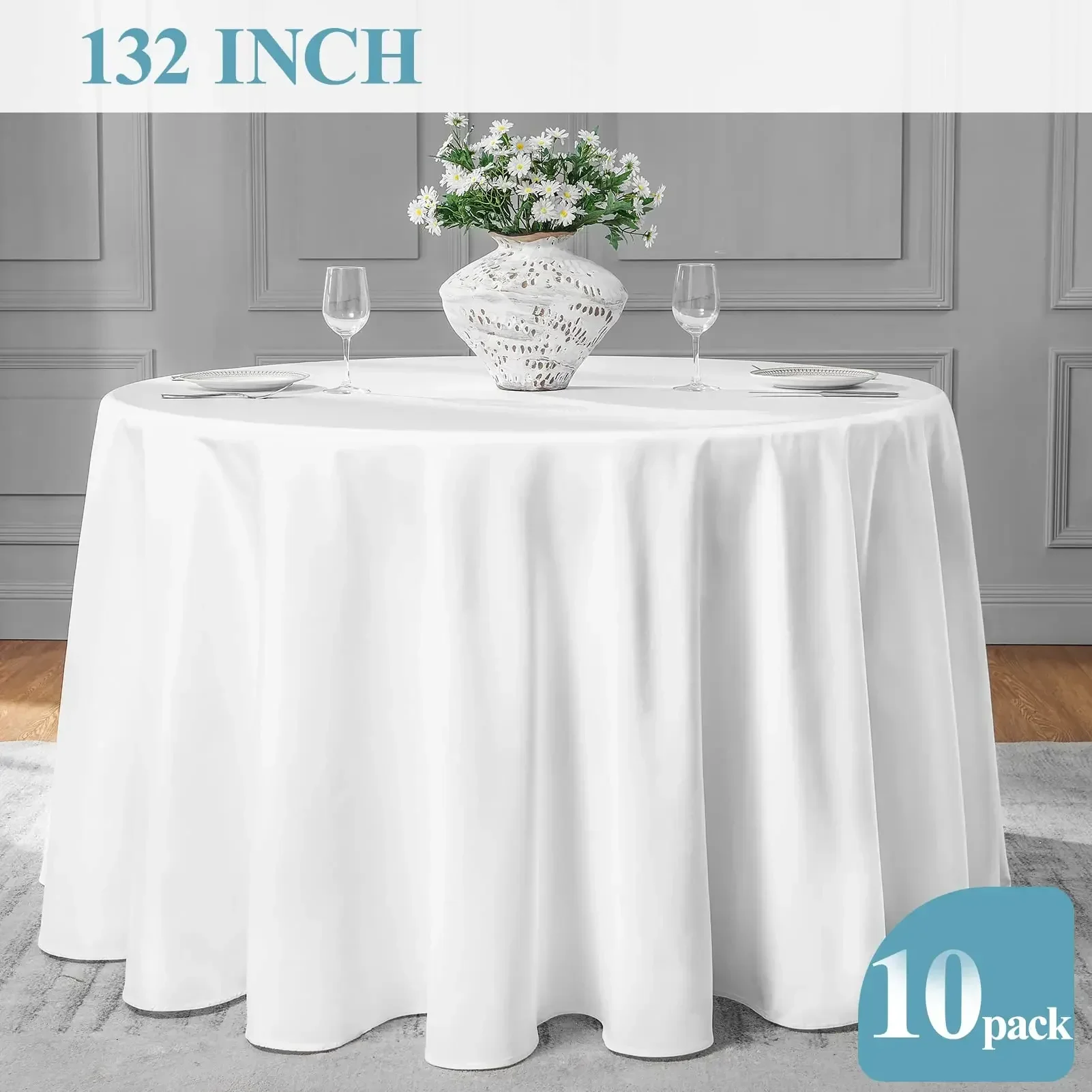 Rectangular Tablecloths Spandex Stretch Table Cover For Wedding Hotel Home Event Party Decoration 25