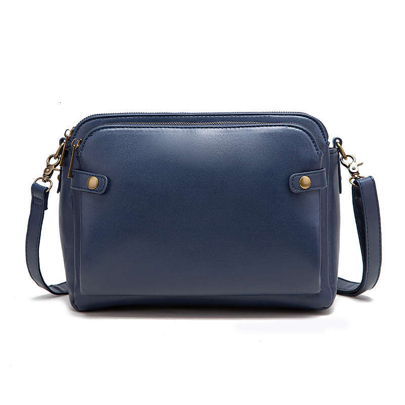 European And American Retro Three-Layer Leather Crossbody Bags B2