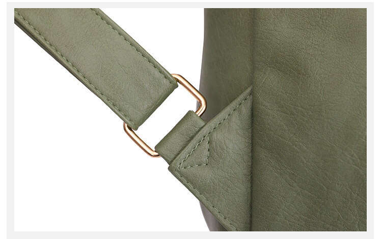 Retro Large Capacity Backpack Niche Design Women's Backpac Student Schoolbag Laptop Bag