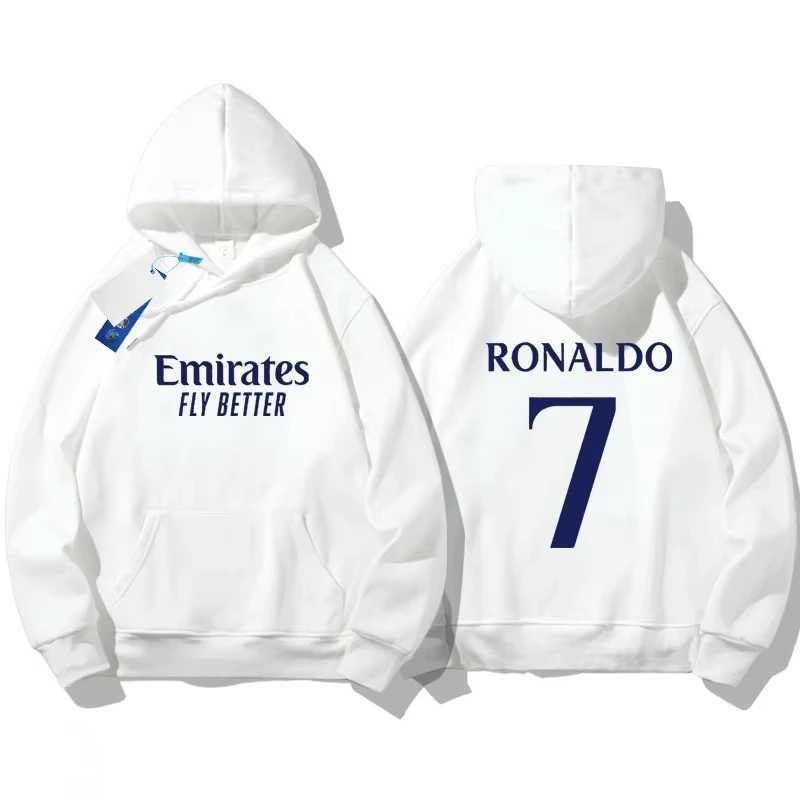 Men's Hoodies Sweatshirts Mens long sleeved hoodie size 7 Ronaldo print trend motorcycle sports bike hoodie motorcycle enthusiast casual sportswe