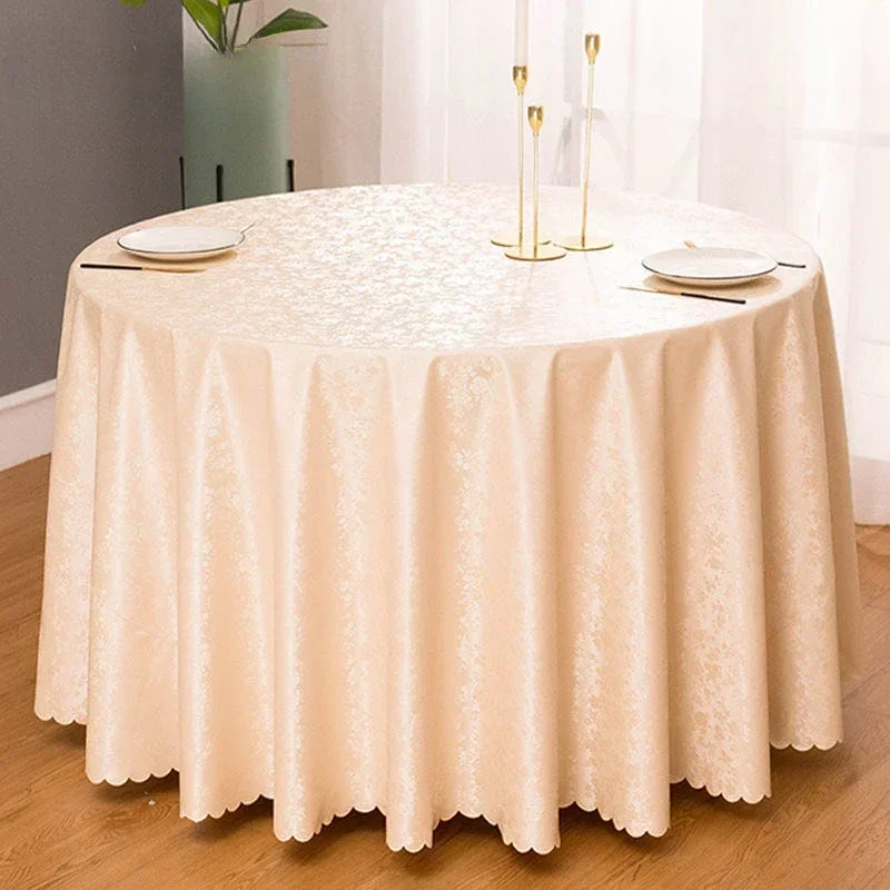 Dining Room Table Cloth Hotel Big Round Tablecloth Thick Multicolor Printed Waterproof Oil Resistant Party Tables Cover 22