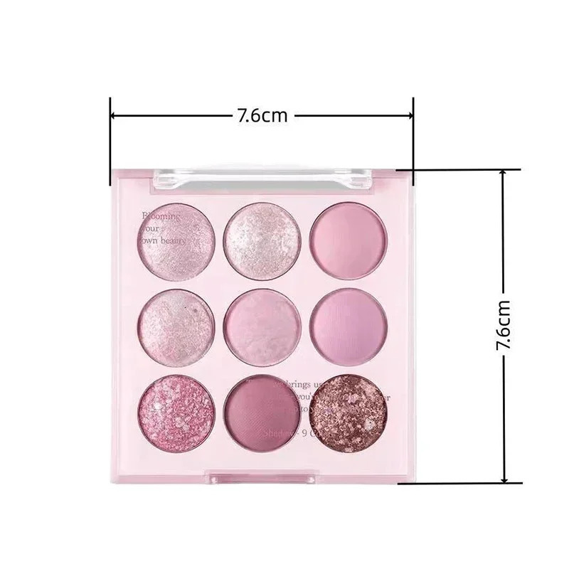 Ice Cream Eyeshadow Palette Korean Eye Makeup Long Lasting Glitter Rose Blush Purple Shadows Women Cosmetics 241118