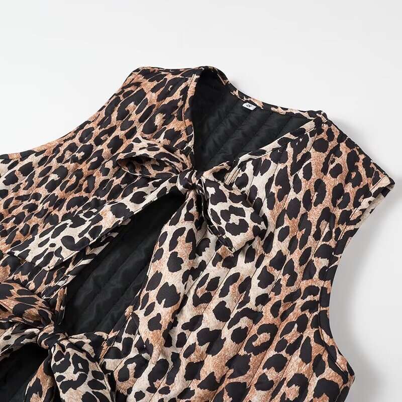 Spring Product European and American Women's Street Animal Pattern Printed Vest w091 1905 2024 New Casual Fashion Trendy Clothing