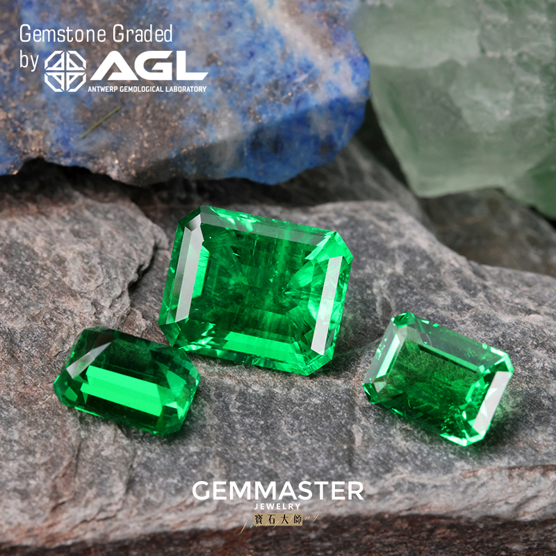 Emerald Cut Lab Grown Emerald VVS VS Green Gemstone Colombia Color Hydrothermal Lab Emerald With Certificate loose Emerald