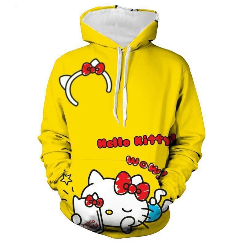 3D printed men's women's casual hooded sweatshirt for autumn and winter 2024