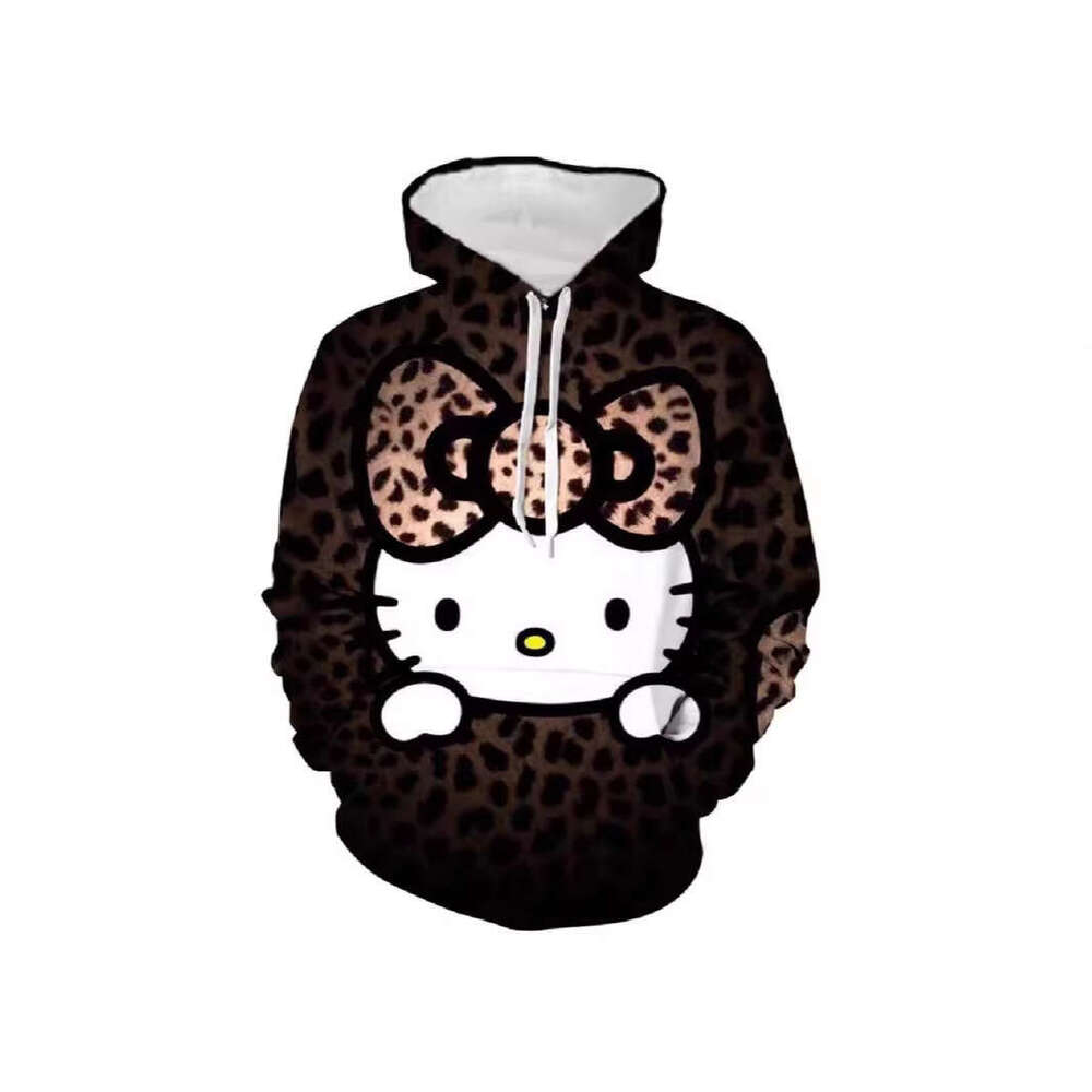 3D printed men's women's casual hooded sweatshirt for autumn and winter 2024