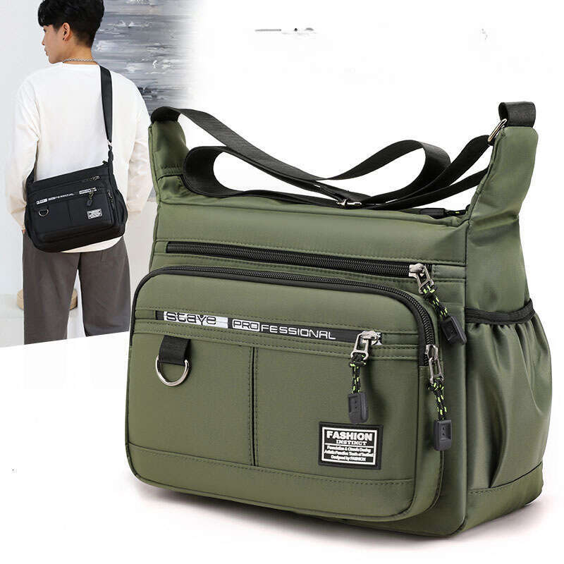 Large Capacity Shoulder Waterproof Wear Backpack Multi-Pocket Business Casual Men's Crossbody Bag