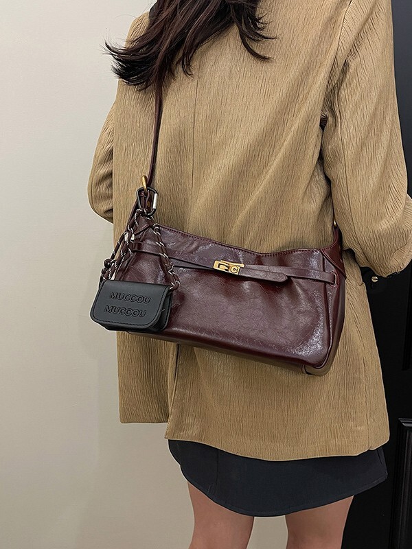 High End Small For Bags Handbags Women Autumn And Winter Versatile Crossbody Fashionable Single Shoulder Armpit Bag Trendy Designer