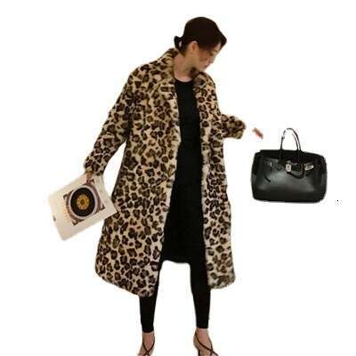 Classic leopard print fur coat, star style mid length jacket, plush windbreaker, 2024 temperament versatile new trend clothing ins