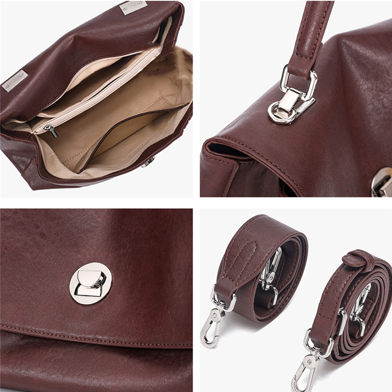 Toptrends Cowhide Genuine Leather Large Shoulder Bags For Women 2025 Designer Messenger Satchel Tote Ladies Handbags