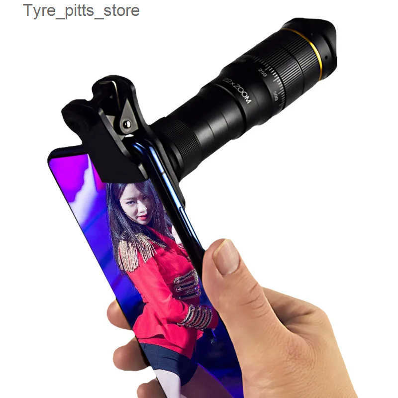 Telescopes New 4K Mobile Zoom Lens 22/32 x High Power HD Camera and Video Telephone Remote Control Lens L240910