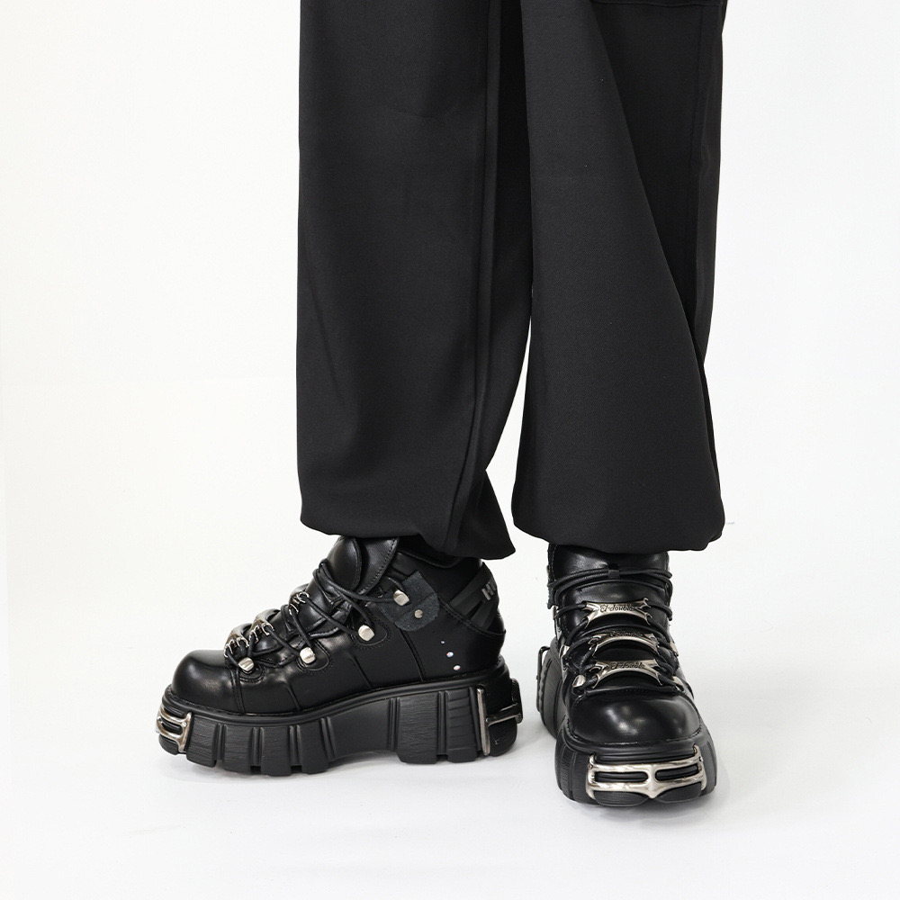 Punk Sneakers 30dec Rock 7cm Platform Woman Creepers Female Casual Flats Metal Decoration Thick Bottom Women Tennis Shoes