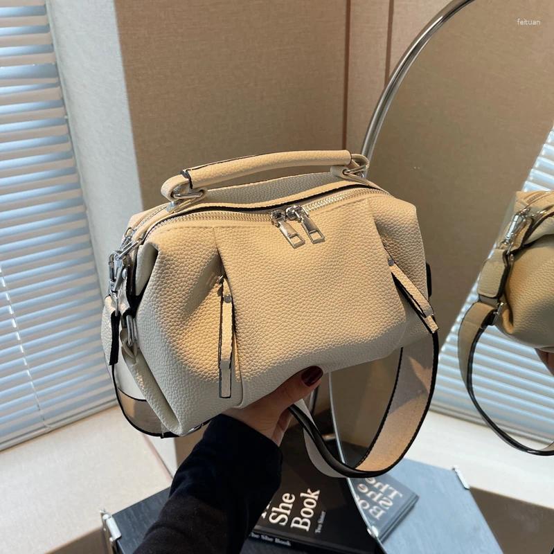 Drawstring Women's Shoulder Bag Bags Luxury Handbags Female Messenger Wallet High Quality Leather Women